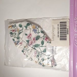 Longaberger Parsley Liner NIP White Vine